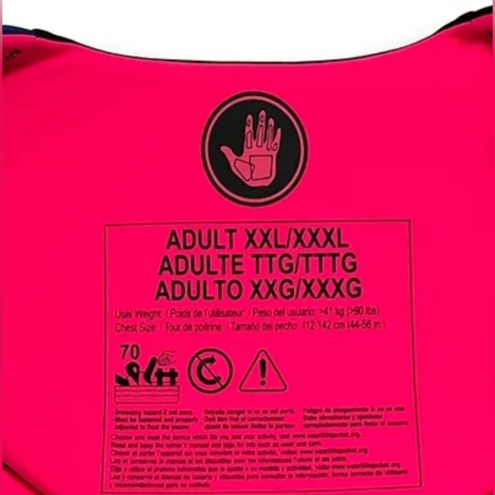 Body Glove Women's Swim Vest - Blue, Pink, Black - Picture 9 of 10